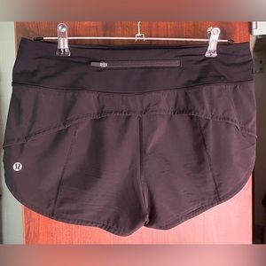Black Lululemon Speed-Up 2.5 In. Inseam Shorts